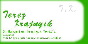 terez krajnyik business card